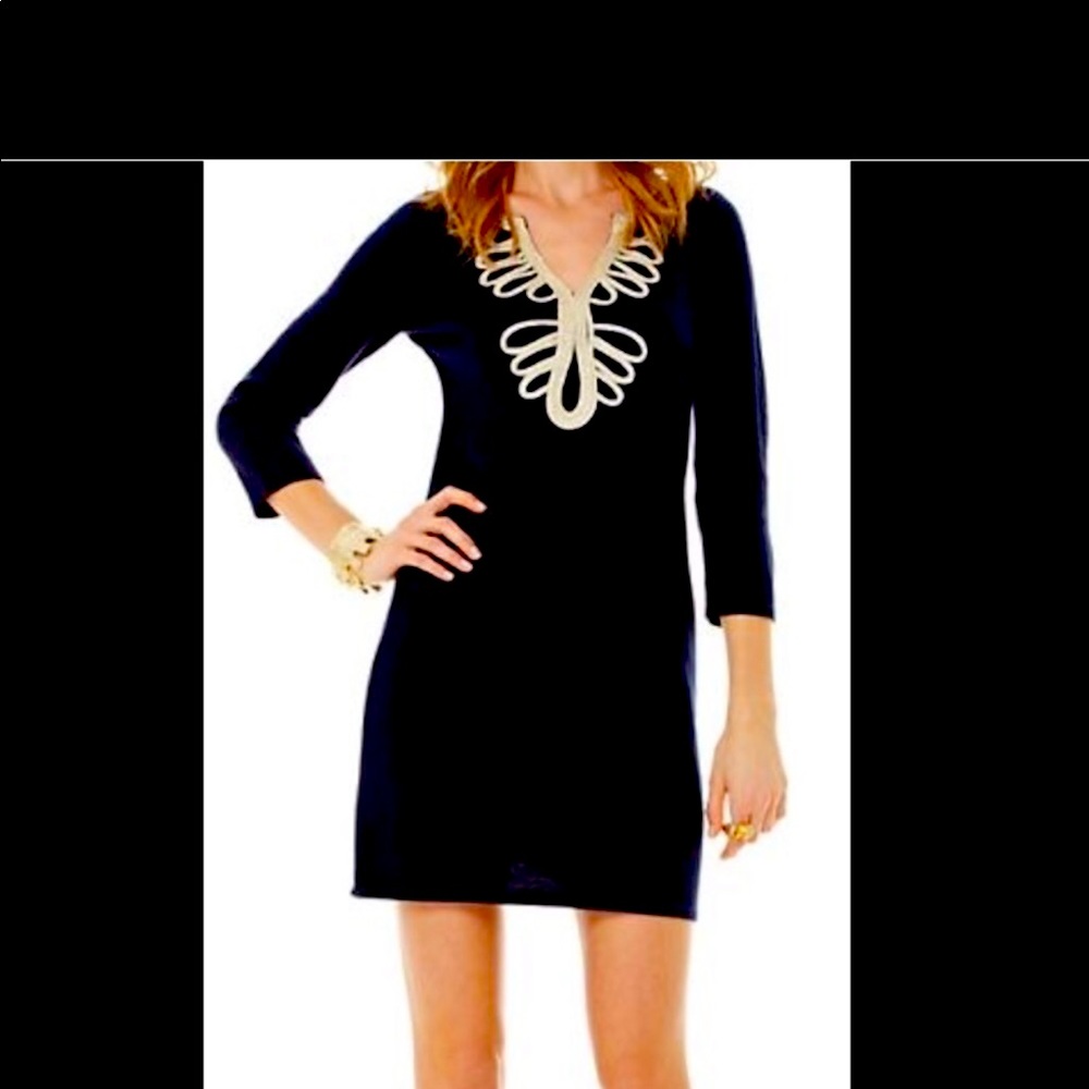 Lilly Pulitzer NEW STUNNING Black dress XL